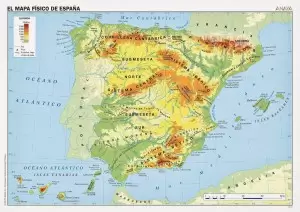 Mapa Físico España