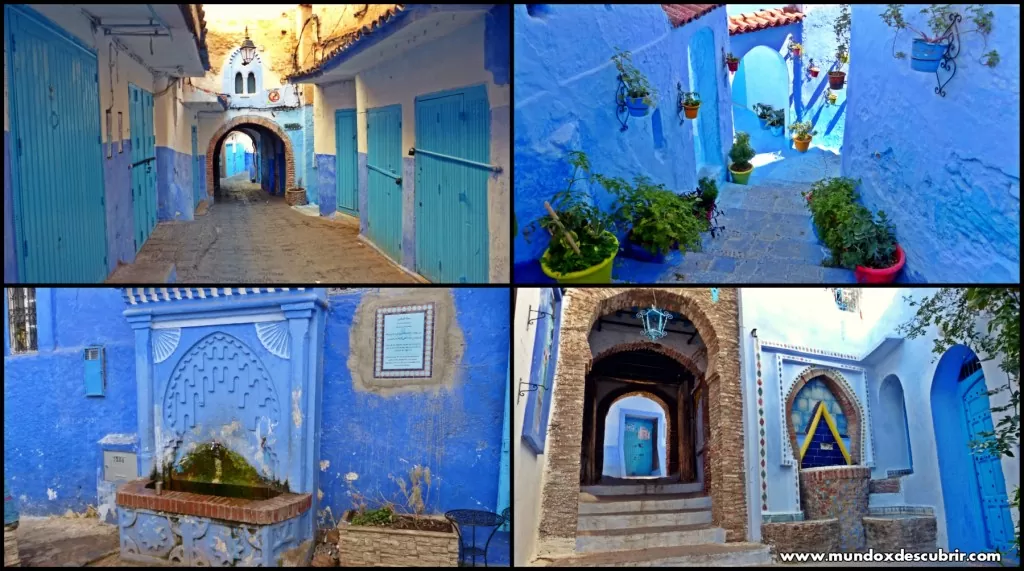 pueblo azul de marruecos