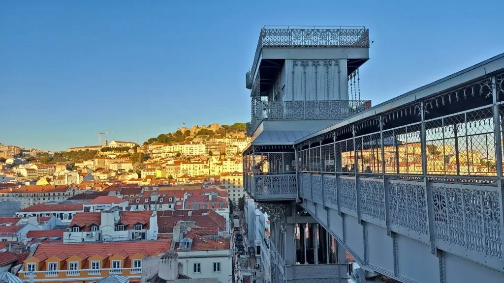 Mirador del Elevador de Santa Justa Lisboa 